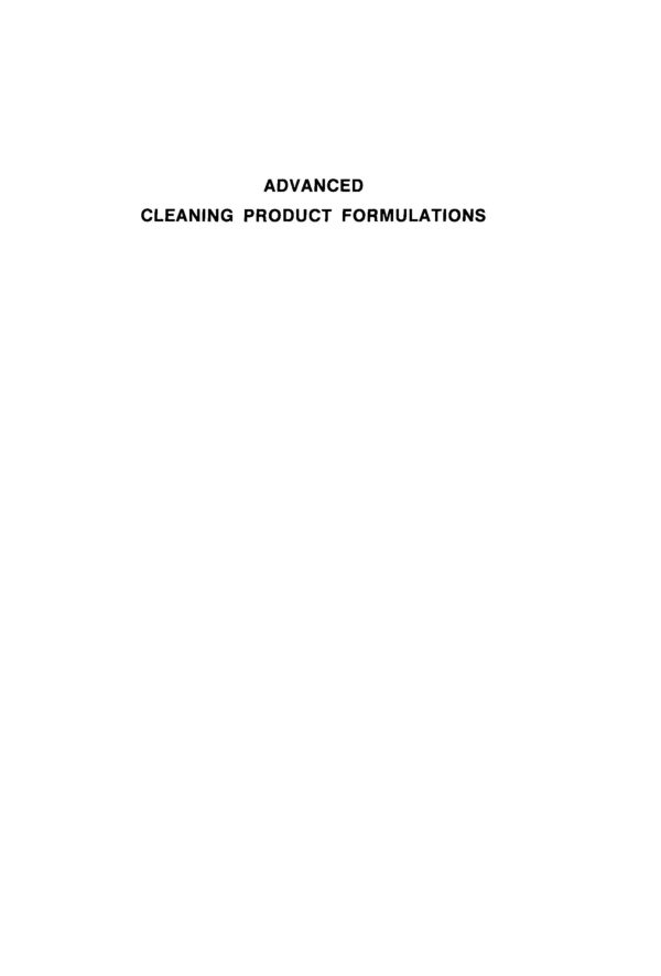Advanced cleaning product formulations
